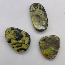 Load image into Gallery viewer, Turquoise Faustite Freeform Beads| 36x26 to 28x25mm| Chartreuse, Black| 3 Beads|