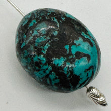 Load image into Gallery viewer, Turquoise 17g Natural Focal Nugget Pendant Bead| 28x24x16mm| Blue, Black| 1 Bead