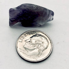 Load image into Gallery viewer, Amethyst Fish Koi Carp Bead Figurine Worry Stone | 23x12x8mm | Purple