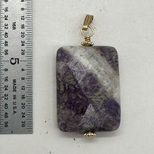 Load image into Gallery viewer, Purple Flower Sodalite Faceted 14K Gold Filled Pendant } 1 3/4" Long| 1 Pendant|