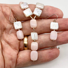 Load image into Gallery viewer, Spectacular Peruvian Pink Opal Sterling & Pearl Set 200039