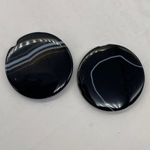 Load image into Gallery viewer, 1 Sardonyx Agate 40mm Coin Briolette Bead 8578