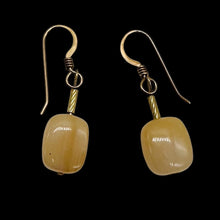 Load image into Gallery viewer, Peruvian Opal Dangling 14k Gold Filled Semi Precious Stone Earrings|1 1/2" Long|