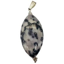 Load image into Gallery viewer, White and Blake Spotted Mookaite Sterling Silver Pendant! | 2 1/4" Long |