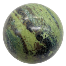 Load image into Gallery viewer, Serpentine Sphere Display Item | 131g | 1 3/4" | Yellow Green Black | 1 Sphere|