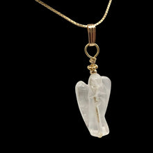 Load image into Gallery viewer, On the Wings of Angels Quartz 14K Gold Filled 1.5" Long Pendant 509284QZG