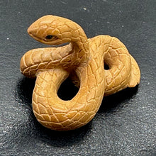 Load image into Gallery viewer, Year of the Snake 2025 Striking Netsuke Pendant Bead