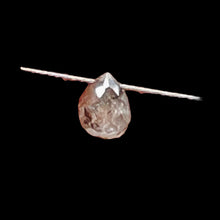 Load image into Gallery viewer, Champagne Diamond Faceted .26ct Brio;ette | 3x3mm | White tint | 1 Bead