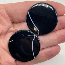 Load image into Gallery viewer, 1 Sardonyx Agate 40mm Coin Briolette Bead 8578