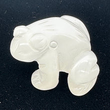 Load image into Gallery viewer, Frog Carved Opalized Glass Statue | 1 Figurine | | 40x36x20mm | Clear, White
