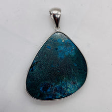 Load image into Gallery viewer, Natural Chrysocolla Sterling Silver Pendant | Blue, Dark Green | 2" Long |