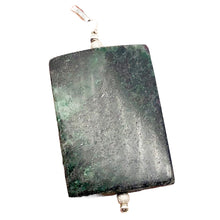 Load image into Gallery viewer, Sparkling Ruby Fuschite Sterling Silver Rectangle Pendant | 35x25mm |