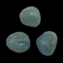 Load image into Gallery viewer, Aquamarine Smooth Nugget Bead Parcel | 22x18x15 - 21x18x16mm | Blue | 3 Beads |