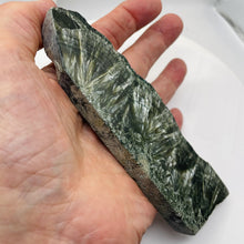 Load image into Gallery viewer, Seraphanite Incredible Large Freeform Mineral Specimen| 6x2x1/2"| Green, Silver|