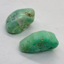 Load image into Gallery viewer, Designer Natural Chrysoprase Beads | 31g | 33x22x15 to 28x20x19mm | 2 Beads |