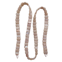 Load image into Gallery viewer, Mother of Pearl Double Drilled Half Strand Rectangle Cut| 8x5x3mm| Pink|40 Beads