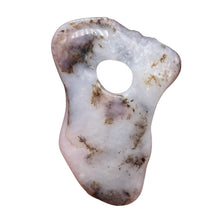 Load image into Gallery viewer, Peruvian Opal 13g Abstract Cut | 52x37x3mm | White. Gray, Pink | 1 Pendant Bead|