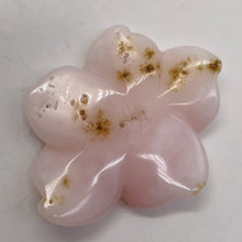 Load image into Gallery viewer, Pink Peruvian Opal Carved 34cts Flower Pendant Bead | 35x32x4mm | Pink | 1 Bead|