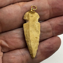 Load image into Gallery viewer, Sandstone Carved Arrowhead Pendant | 1 3/4" Long | Beige | 1 Pendant |