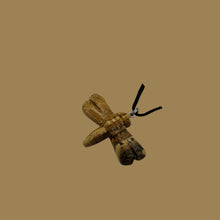Load image into Gallery viewer, Picture Jasper Stone Dragonfly Pendant | 3/4' Long | Brown, Black | 1 Pendant |