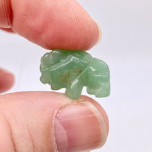 Load image into Gallery viewer, 2 Aventurine Hand Carved Bison / Buffalo Beads | 22x14.5x9mm | Green - PremiumBead Alternate Image 3