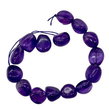 Load image into Gallery viewer, Grape Candy Amethyst Nugget Focal Bead Strand 109383
