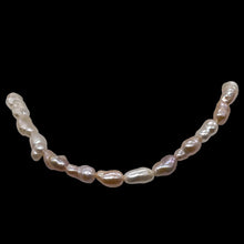 Load image into Gallery viewer, Baroque Fresh Water Pearl Doubles Strand | 12x7mm | Baby Pink | 28 Pearls |