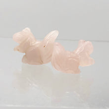 Load image into Gallery viewer, Charming 2 Rose Quartz Carved Squirrel Beads | 22x15x10mm | Pink