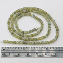 Load image into Gallery viewer, Alexandrite Cats Eye Faceted Half Strand Rondell Beads | 3 mm | Green | 100 Beads |
