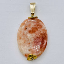 Load image into Gallery viewer, Sunstone 14K Gold Filled Drop/Dangle | 1 1/2" Long | Pink/Red | 1 Pendant |