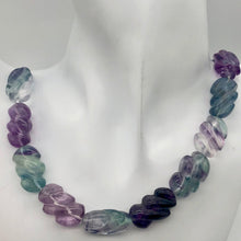 Load image into Gallery viewer, Magical! 3 Carved Fluorite Oval Beads - PremiumBead Alternate Image 9