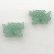 Load image into Gallery viewer, Wild 2 Aventurine Hand Carved Winged Dragon Beads | 21x14x9mm | Green