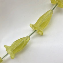 Load image into Gallery viewer, 2 Lovely Carved Serpentine Jade Trumpet Flower Beads | 2 Beads | 16x10mm |8921 - PremiumBead Primary Image 1