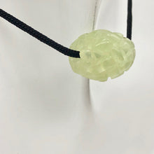 Load image into Gallery viewer, Basket Weave Carved 18x16mm Serpentine Jade Barrel Bead 10570 | 18x16mm | Green - PremiumBead Primary Image 1