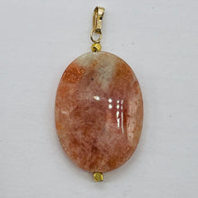 Load image into Gallery viewer, Sunstone 14K Gold Filled Drop/Dangle | 1 1/2" Long | Pink/Red | 1 Pendant |