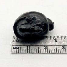 Load image into Gallery viewer, Carved Mouse in Snail Shell Teak Ojime Netsuke Bead | 25x17x14mm | Brown - PremiumBead Alternate Image 3