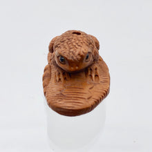 Load image into Gallery viewer, Intricately Carved Froggie Slipper Ojime/Netsuke Bead - PremiumBead Alternate Image 10