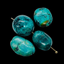 Load image into Gallery viewer, Turquoise Nugget Beads | 22x19x11 to 20x15x9mm | Blue | 4 Beads |