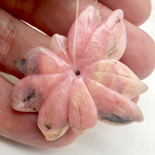 Load image into Gallery viewer, CHIPPED Carved Pink Peruvian Opal Flower Semi Precious Stone Bead | 51cts | - PremiumBead Alternate Image 2