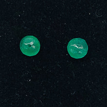Load image into Gallery viewer, Natural Emerald Faceted Roundel Beads | 2 Beads | 4.9x3mm | 1.3 tcw |