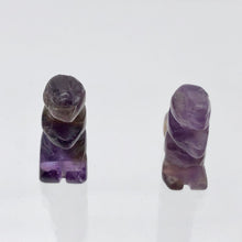 Load image into Gallery viewer, T-Rex Dinosaur 2 Amethyst Tyrannosaurus Rex Beads | 21x18.5x8mm | Purple w/Brown - PremiumBead Alternate Image 7