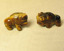 Load image into Gallery viewer, Blessing 2 Tiger's Eye Hand Carved Bison / Buffalo Beads | 21x14x8mm | Golden Brown - PremiumBead Primary Image 1