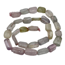 Load image into Gallery viewer, Kunzite 40g Flat Nugget Strand | 17x9x5 to 14x7x7mm | Lavender Green | 29 Beads|