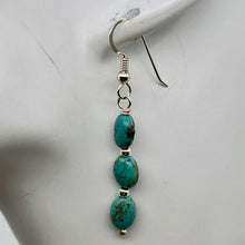 Load image into Gallery viewer, Designer USA Natural Turquoise Sterling Silver 2 inch Drop Gemstone Earrings - PremiumBead Alternate Image 4