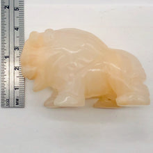 Load image into Gallery viewer, Rose Quartz Buffalo Bison Statue Figurine | 2 1/4x1 1/2" | Pink | 1 Figurine | 2 1/4x1 1/2" | Pink