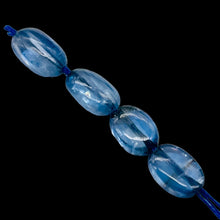 Load image into Gallery viewer, 4 Beads of Rare Amazing Blue Kyanite Flat Oval Beads 4874