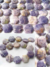 Load image into Gallery viewer, Purple Flower Sodalite 26x24mm Hexagon Pendant Bead Strand 108423 - PremiumBead Alternate Image 2