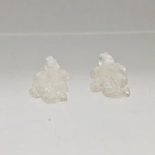 Load image into Gallery viewer, 2 Carved Ice Crystal Quartz Lizard Beads | 25x14x7mm | Clear - PremiumBead Alternate Image 8