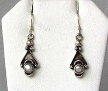 Load image into Gallery viewer, Designer Cream Freshwater Pearl 925 Sterling Silver Drop/Dangle Earrings 4714 - PremiumBead Primary Image 1