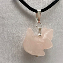 Load image into Gallery viewer, Charm! Rose Quartz Squirrel Solid Sterling Silver Pendant 509279RQ - PremiumBead Alternate Image 6